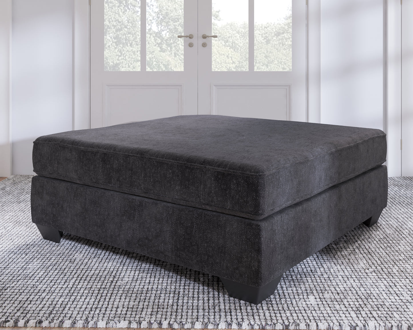 Bradenton Furniture Outlet - Ashley Furniture - Lavernett Living Room - Oversized Accent Ottoman / Charcoal - 5960308