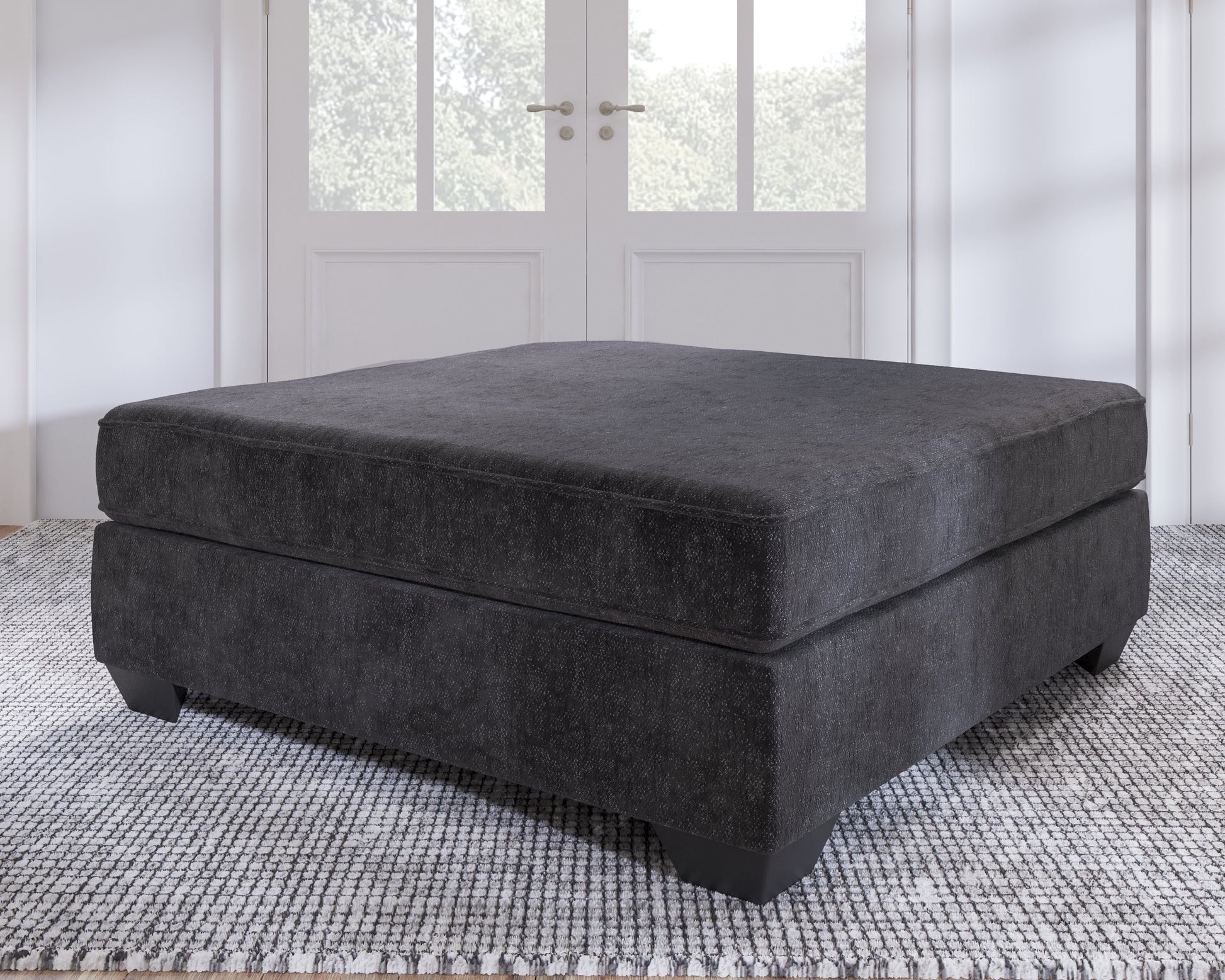 Bradenton Furniture Outlet - Ashley Furniture - Lavernett Living Room - Oversized Accent Ottoman / Charcoal - 5960308