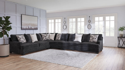Bradenton Furniture Outlet - Ashley Furniture - Lavernett Sectional - LAF 3-Piece Sectional / Charcoal - 59603S1