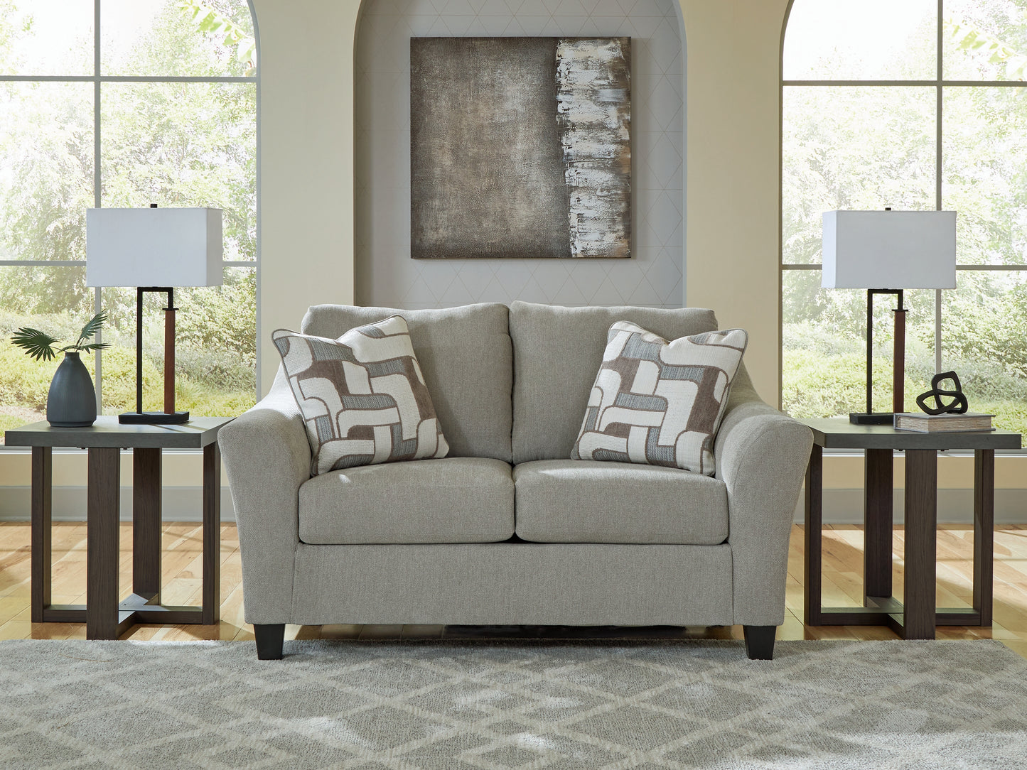 Bradenton Furniture Outlet - Ashley Furniture - Willarae Living Room - Loveseat / Taupe - 5980335