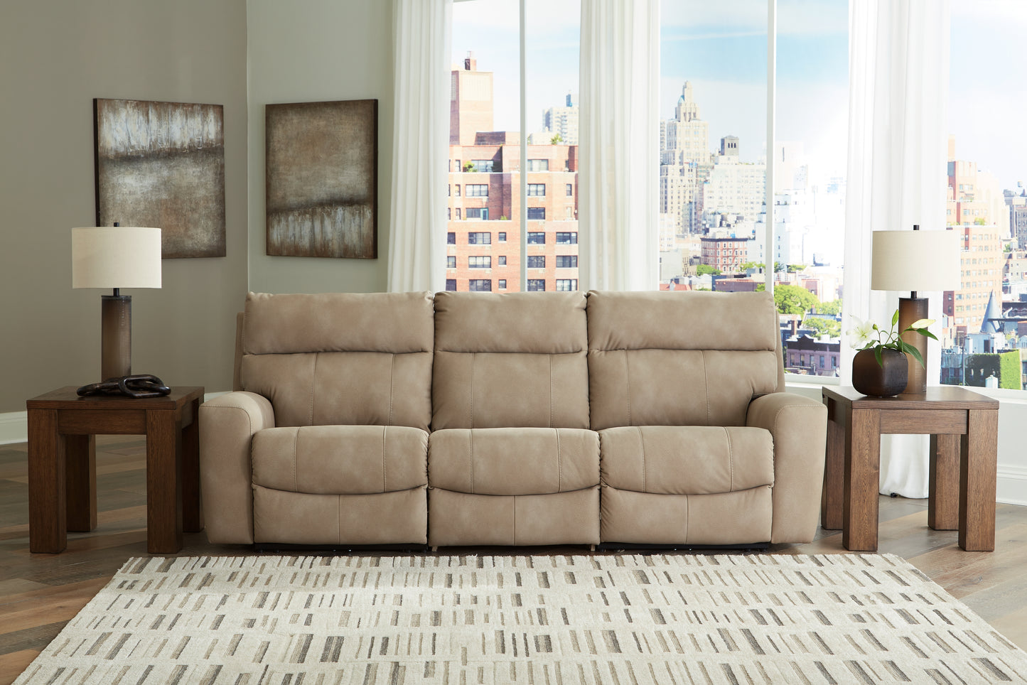 Bradenton Furniture Outlet - Ashley Furniture - Next-Gen DuraPella Sectional - 3-Piece Power Reclining Sectional Sofa / Sand - 61004S2