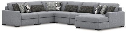 Bradenton Furniture Outlet - Ashley Furniture - Bealton Sectional - RAF 6-Piece Sectional with Chaise / Salt and Pepper - 61305S12
