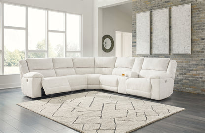 Bradenton Furniture Outlet - Ashley Furniture - Keensburg Sectional - 3-Piece Power Reclining Sectional / Linen - 61807S2