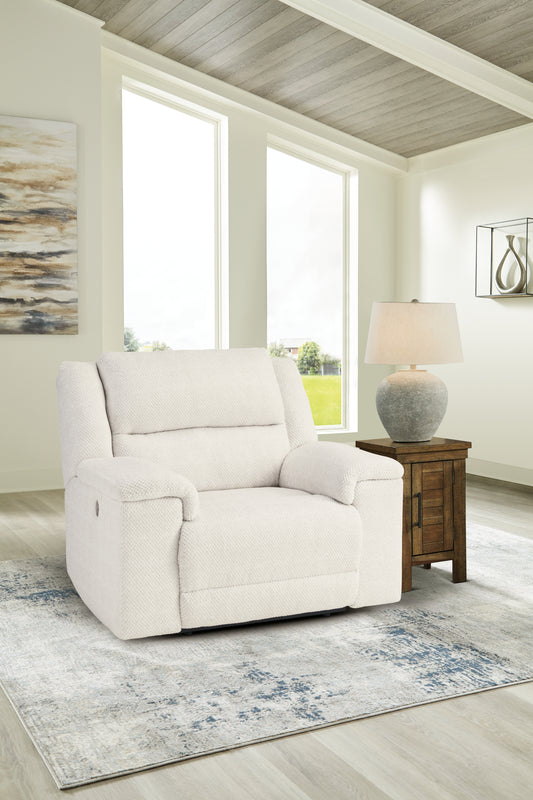 Bradenton Furniture Outlet - Ashley Furniture - Keensburg Living Room - Wide Seat Power Recliner / Linen - 6180782