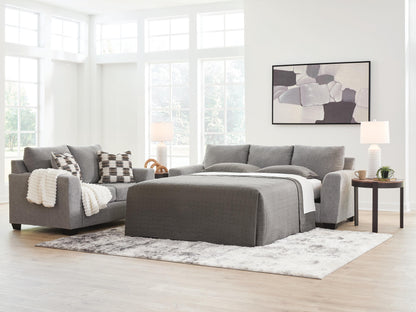 Bradenton Furniture Outlet - Ashley Furniture - Loreo Living Room - Queen Sofa Sleeper / Flint - 6310339