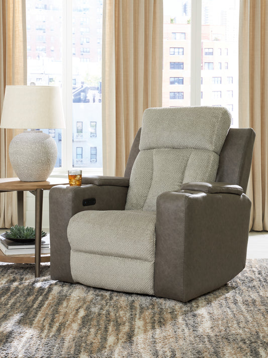 Bradenton Furniture Outlet - Ashley Furniture - WhipLash Living Room - PWR Recliner/ADJ Headrest / Sisal - PC6320413