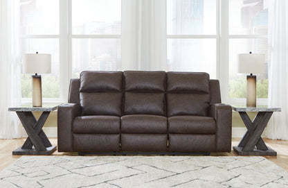 Bradenton Furniture Outlet - Ashley Furniture - Lavenhorne Living Room - REC Sofa w/Drop Down Table / Umber - 6330689