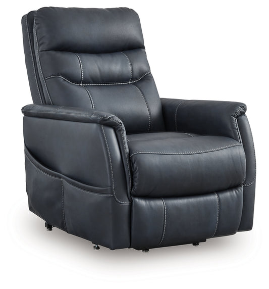 Bradenton Furniture Outlet - Ashley Furniture - Strawbill Living Room - Power Lift Recliner / Sapphire - 6391012