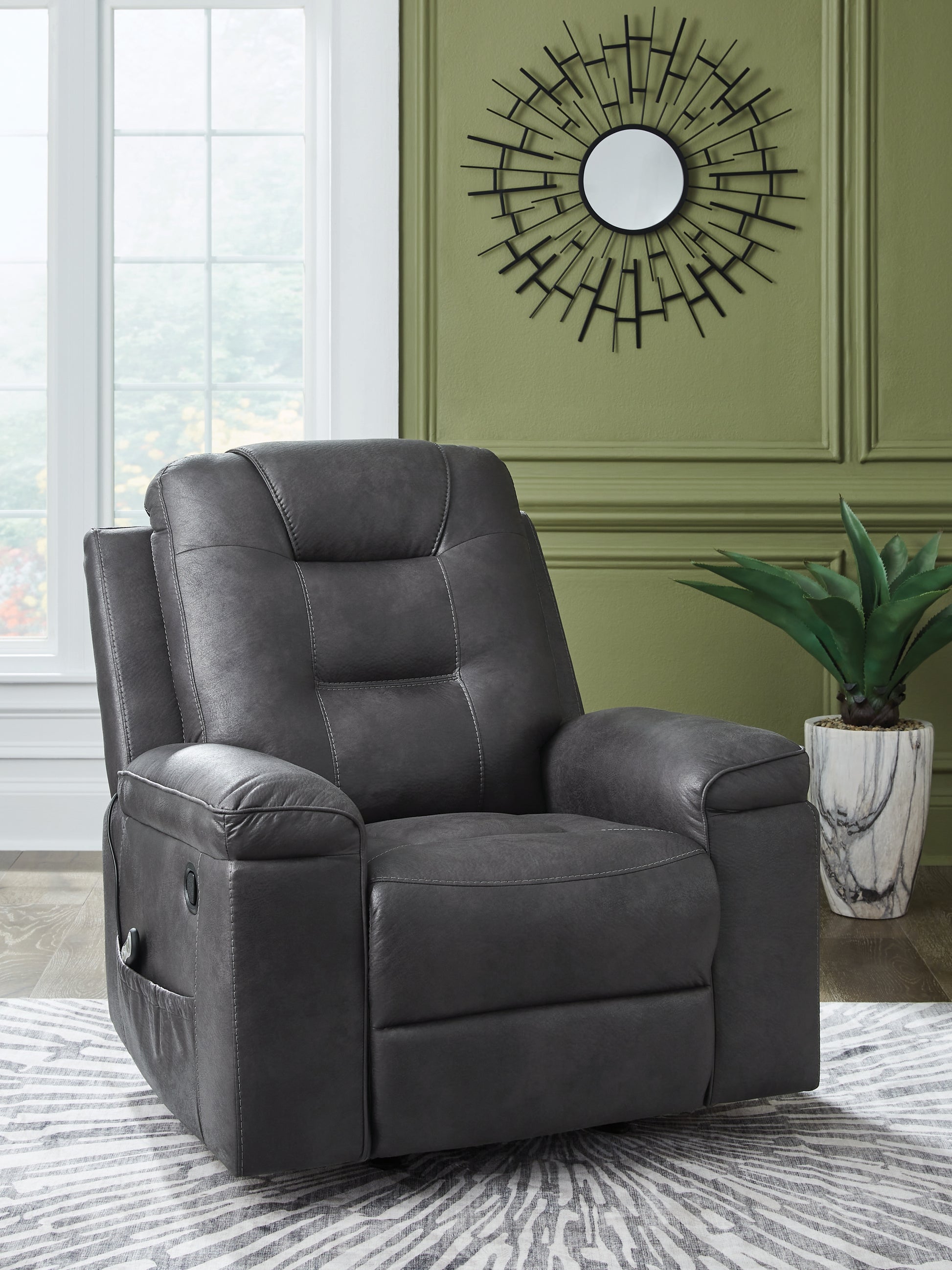 Bradenton Furniture Outlet - Ashley Furniture - Stockworth Living Room - Rocker Recliner / Granite - PC6560525