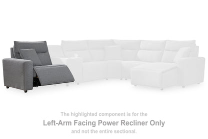 Bradenton Furniture Outlet - Ashley Furniture - ModMax II Sectional - LAF Zero Wall Power Recliner / Salt and Pepper - 6590658