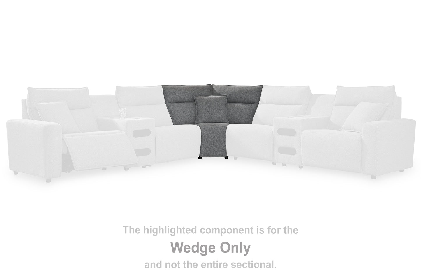 Bradenton Furniture Outlet - Ashley Furniture - ModMax II Sectional - Wedge / Salt and Pepper - 6590677