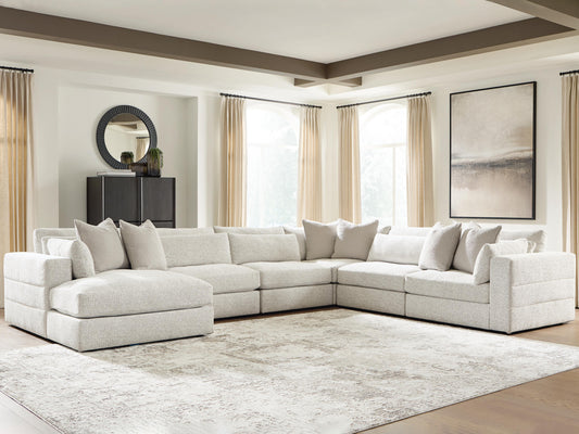Bradenton Furniture Outlet - Ashley Furniture - Ashbourne Estate Sectional - RAF 6-Piece Sectional with Chaise - PC66004S14