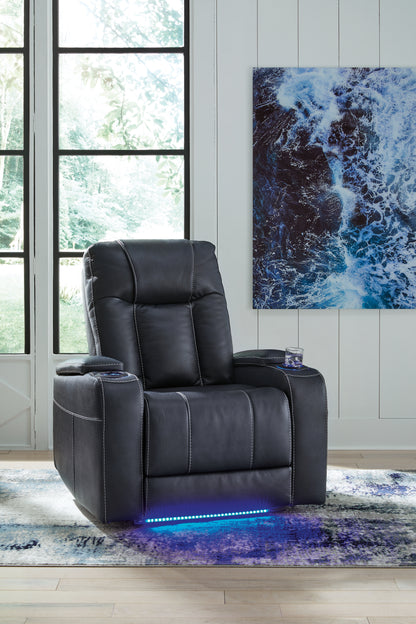 Bradenton Furniture Outlet - Ashley Furniture - Feazada Living Room - PWR Recliner/ADJ Headrest / Sapphire - 6620613