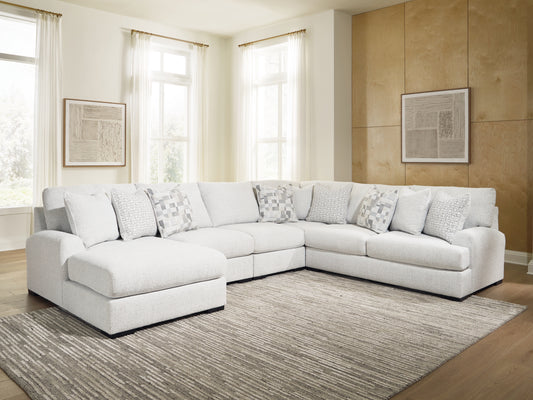 Bradenton Furniture Outlet - Ashley Furniture - Misty-Lakes 5-Piece Sectional with Chaise - 5-Piece Sectional with Chaise - PC66906S12
