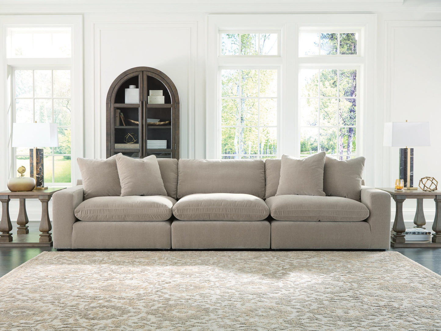 Bradenton Furniture Outlet - Ashley Furniture - Maxton Heights Sectional - RAF 3-Piece Sectional Sofa / Pebble - 67808S2