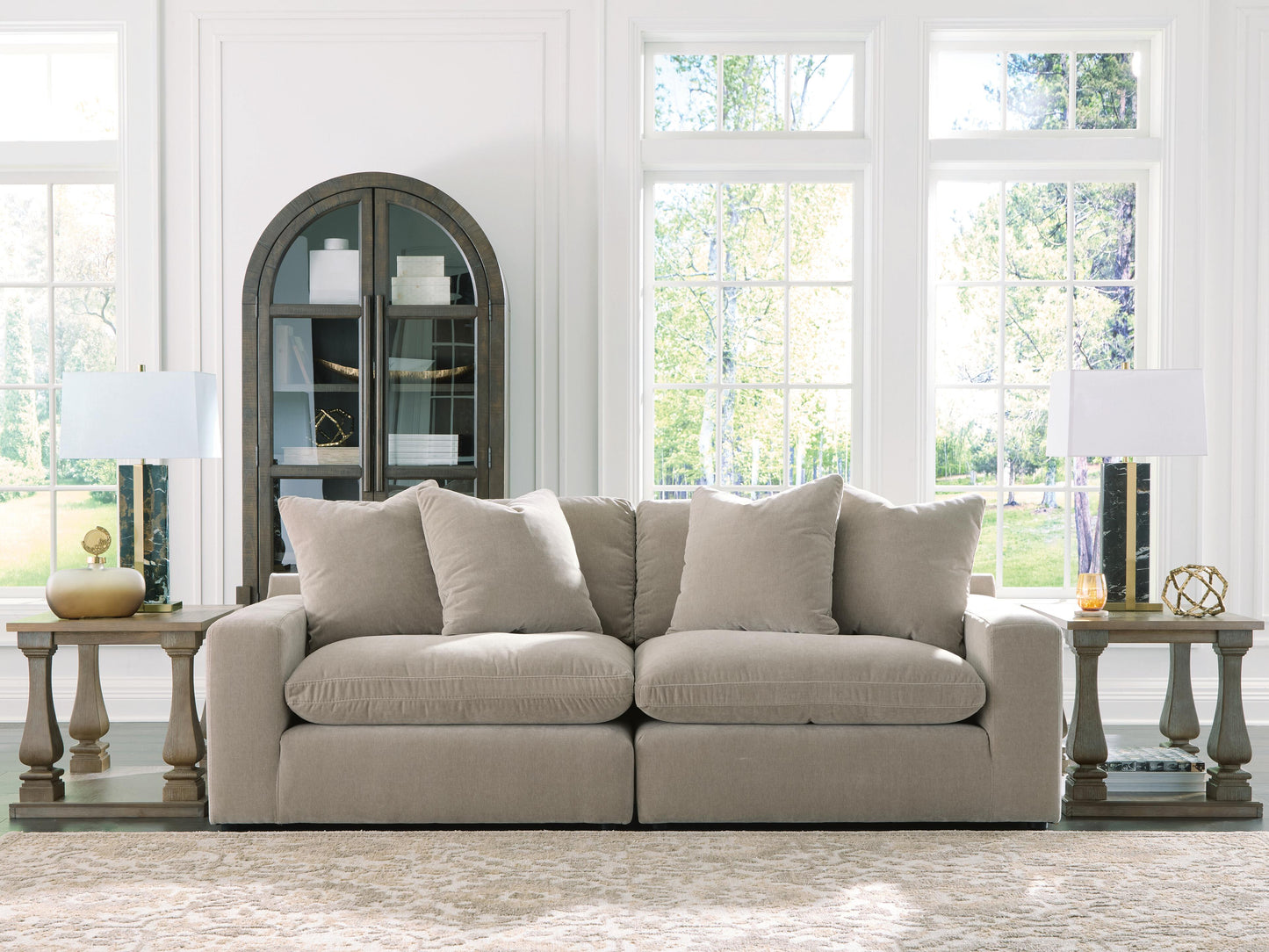 Bradenton Furniture Outlet - Ashley Furniture - Maxton Heights Sectional - RAF 2-Piece Sectional Sofa / Pebble - 67808S1