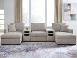 RAF 5-Piece Double Chaise Sectional with Audio Consoles