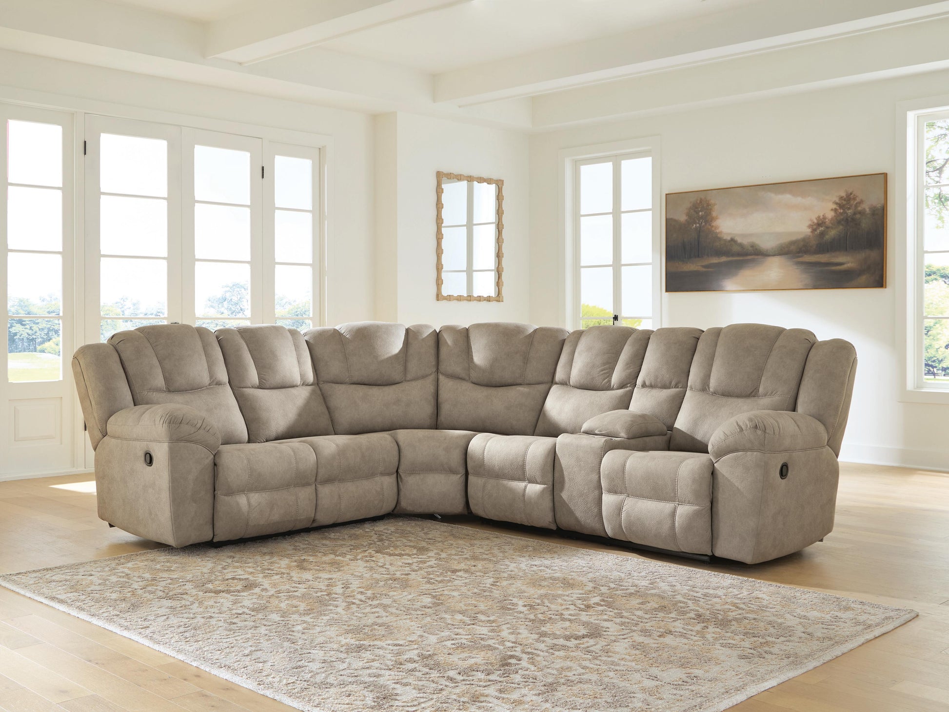 Bradenton Furniture Outlet - Ashley Furniture - Pearce-Pike Sectional - 3-Piece Reclining Sectional with Console - PC69205S2