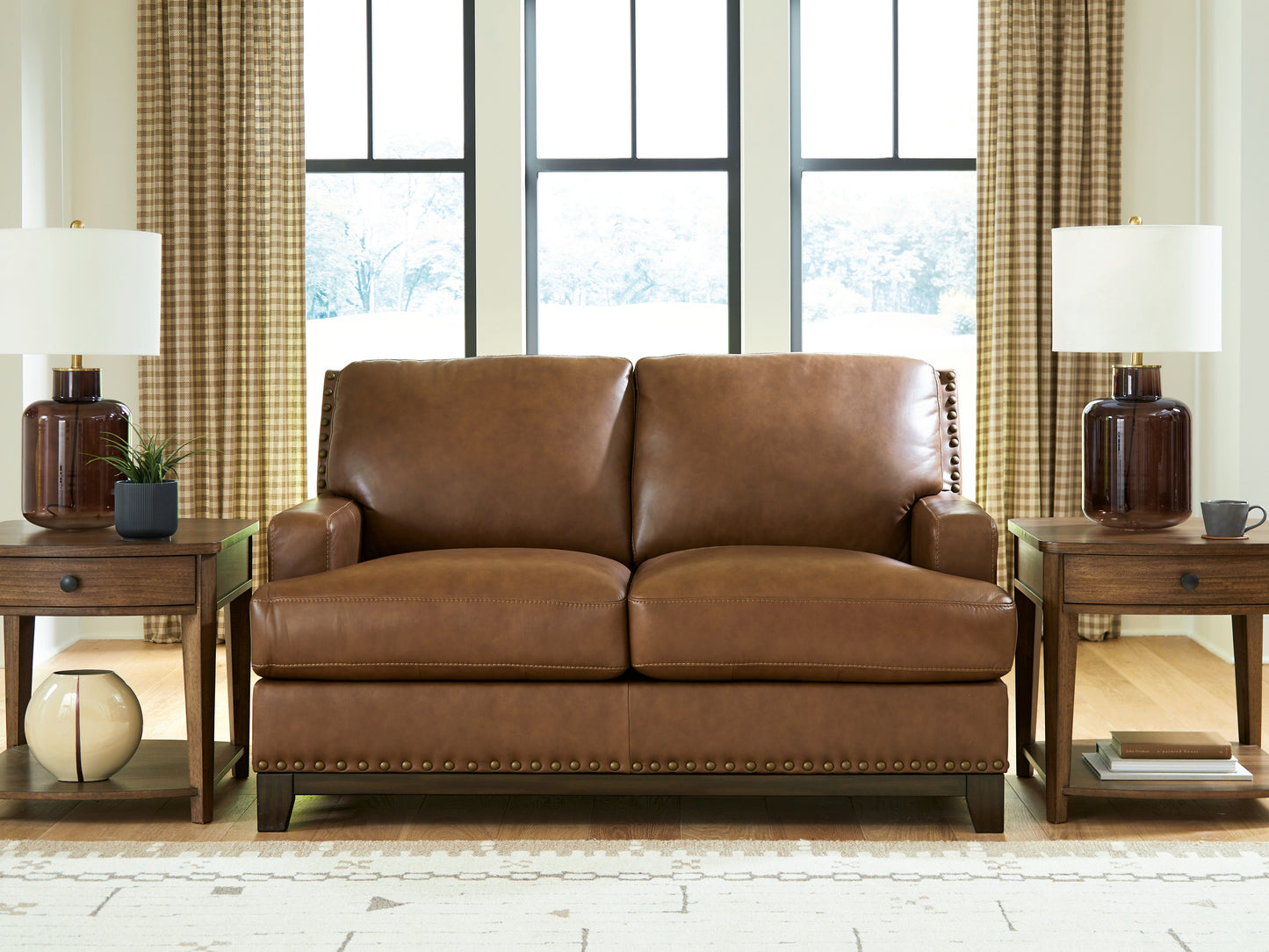 Bradenton Furniture Outlet - Ashley Furniture - Saonara Living Room - Loveseat / Amber - PC7310935