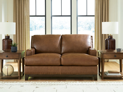 Bradenton Furniture Outlet - Ashley Furniture - Saonara Living Room - Loveseat / Amber - PC7310935