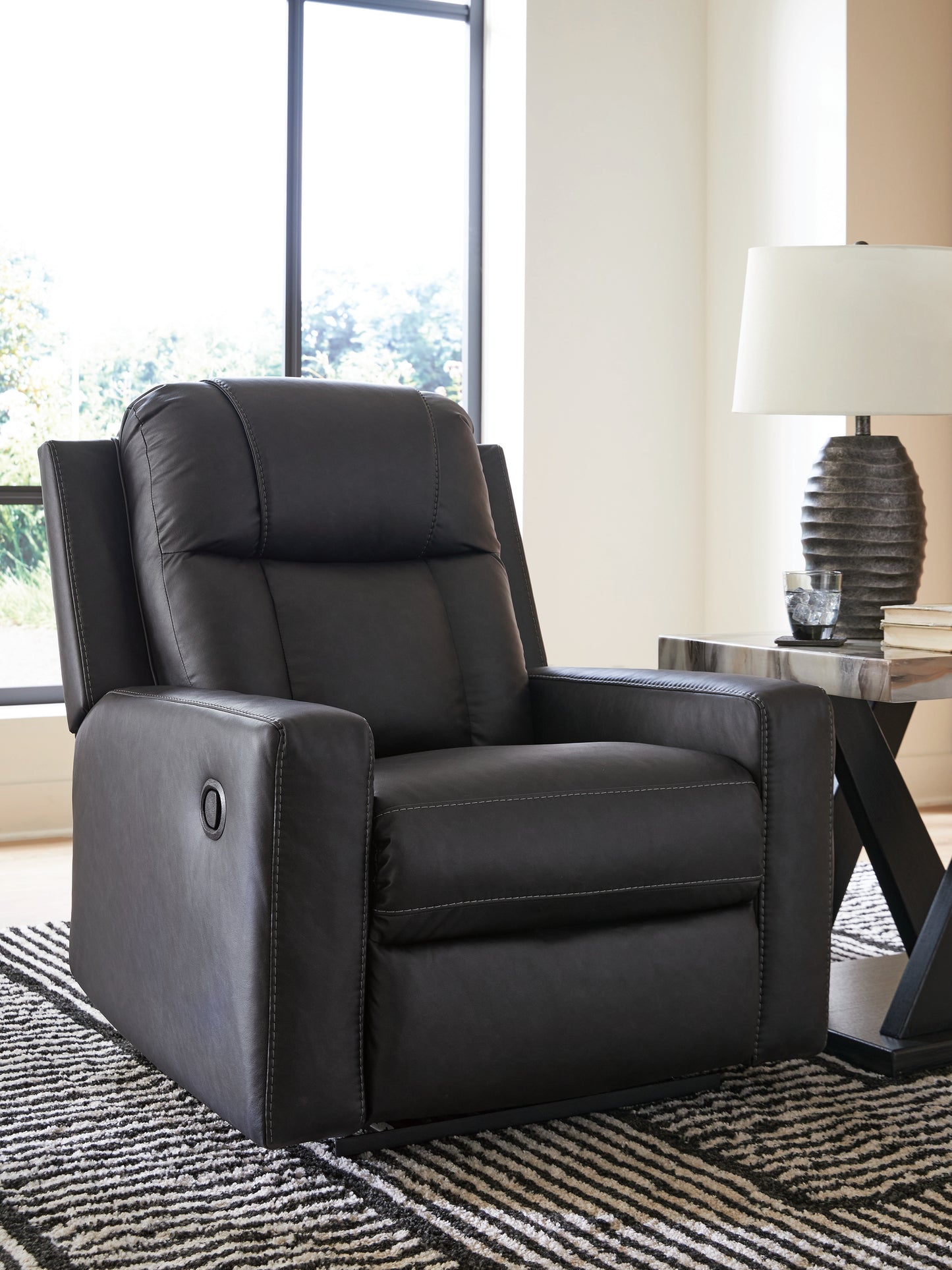 Bradenton Furniture Outlet - Ashley Furniture - Mackmenville Living Room - Zero Wall Recliner / Carbon - 7471329