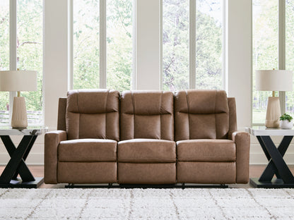 Bradenton Furniture Outlet - Ashley Furniture - Mackmenville Living Room - Reclining Sofa / Caramel - 7471488