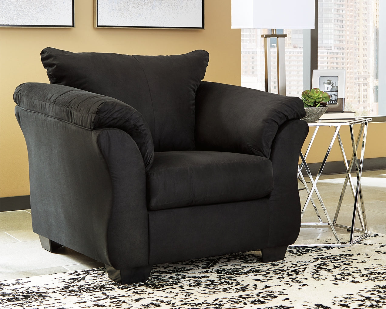 Bradenton Furniture Outlet - Ashley Furniture - Darcy Living Room - Chair / Black - 7500820
