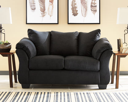 Bradenton Furniture Outlet - Ashley Furniture - Darcy Living Room - Loveseat / Black - 7500835