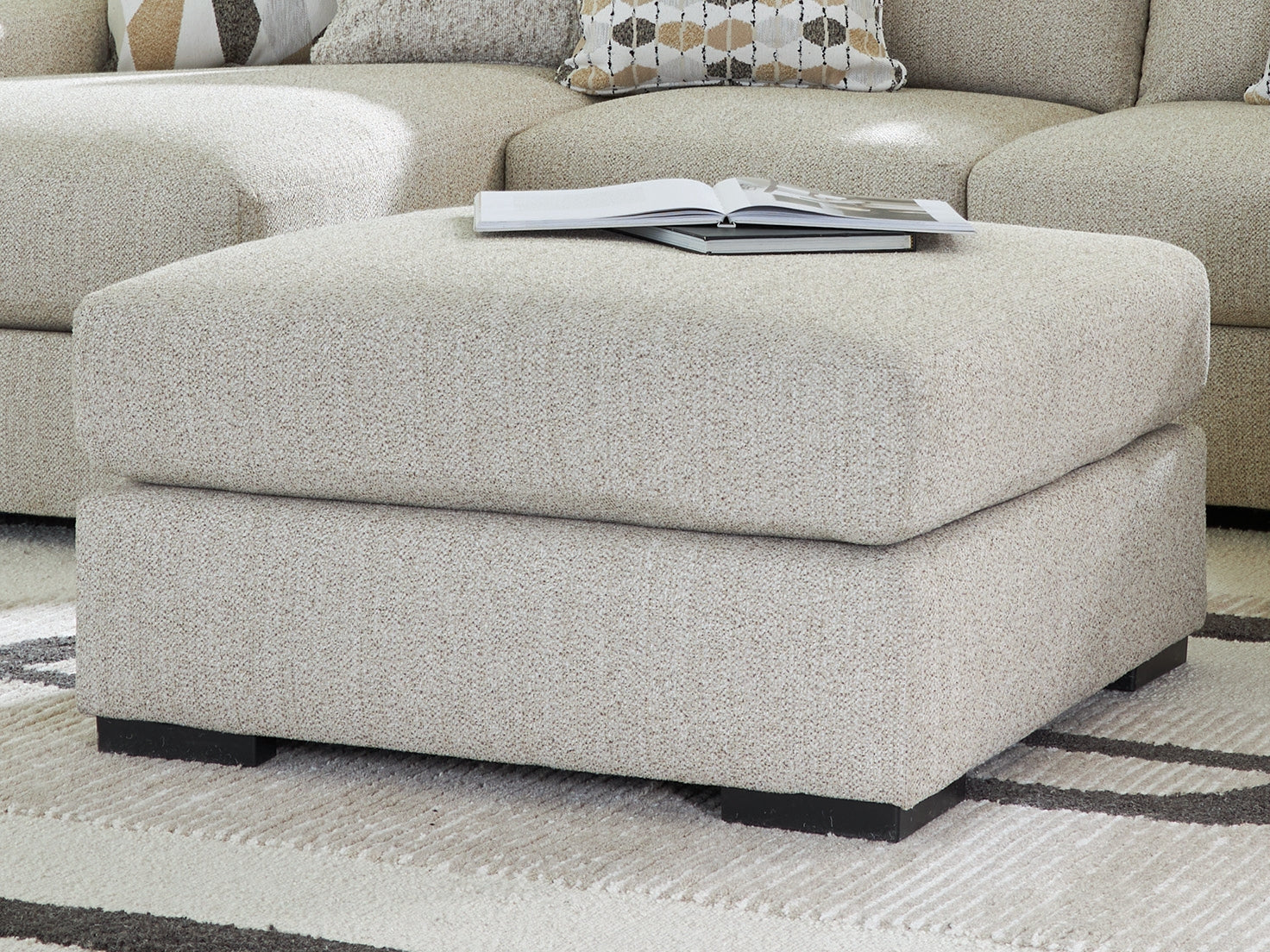 Bradenton Furniture Outlet - Ashley Furniture - Laurelgrove Living Room - Oversized Accent Ottoman / Pebble - 7510508