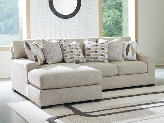 Bradenton Furniture Outlet - Ashley Furniture - Laurelgrove Sectional - RAF 5-Piece Sectional with Chaise / Pebble - 75105S12