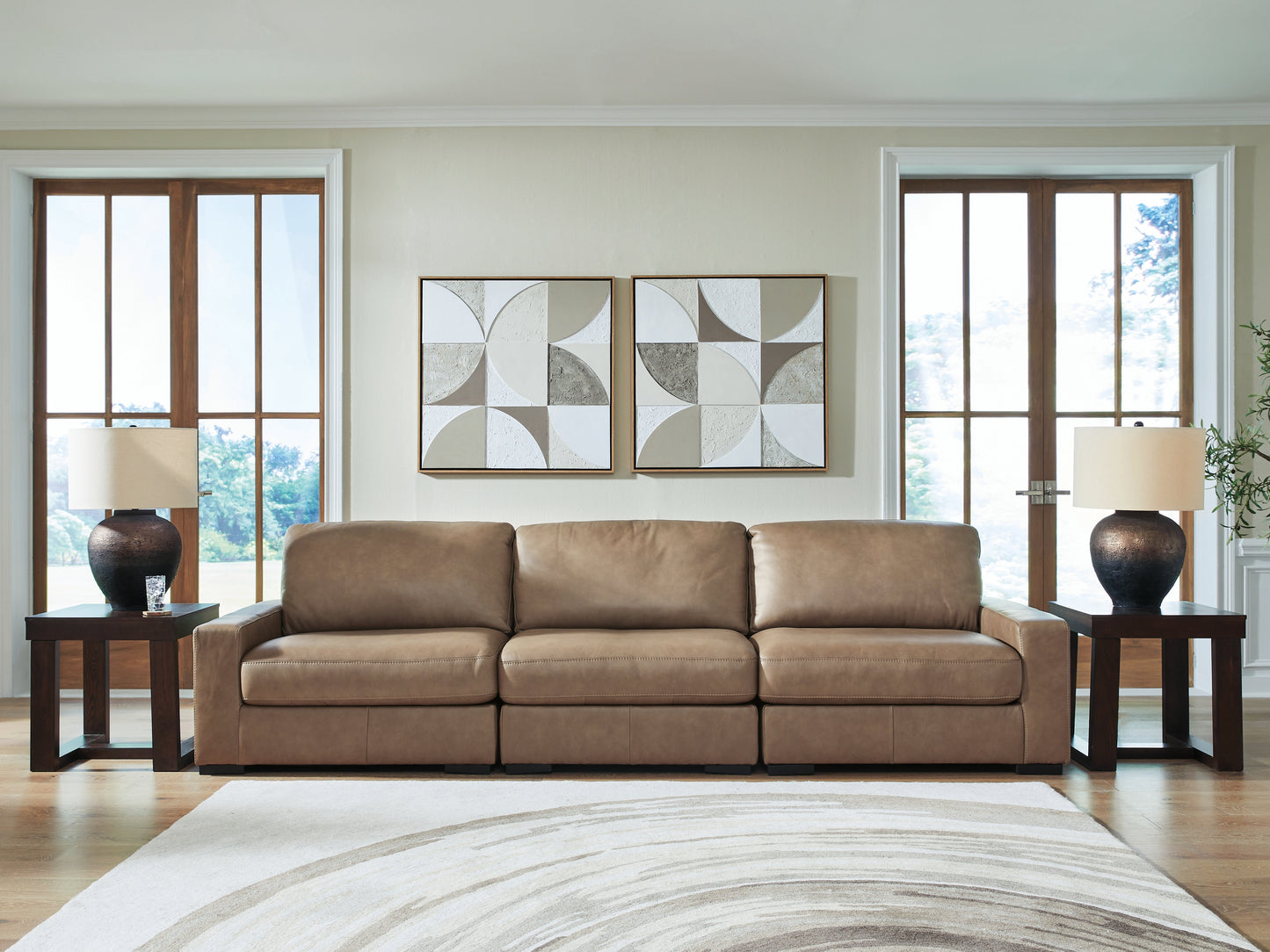 Bradenton Furniture Outlet - Ashley Furniture - Veronella Sectional - RAF 3-Piece Sectional Sofa / Sahara - 76106S2