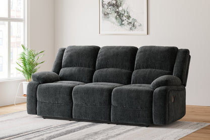 Bradenton Furniture Outlet - Ashley Furniture - Draycoll Living Room - Reclining Power Sofa / Slate - 7650487