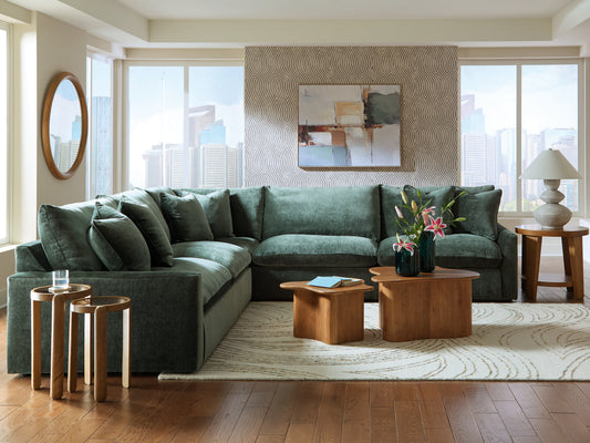 Bradenton Furniture Outlet - Ashley Furniture - Carriage View Sectional - LAF 3-Piece Sectional / Jade - 78001S1