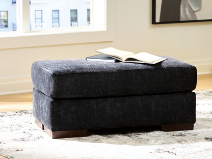 Bradenton Furniture Outlet - Ashley Furniture - Whitmore Manor Living Room - Ottoman / Black Pearl - 8040414