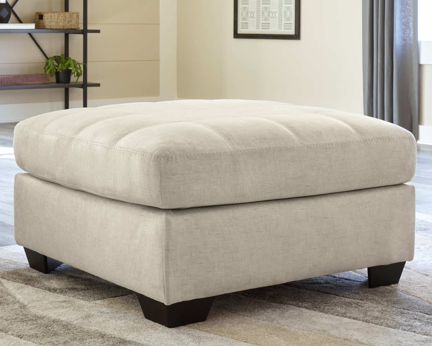 Bradenton Furniture Outlet - Ashley Furniture - Falkirk Living Room - Oversized Accent Ottoman / Parchment - 8080608