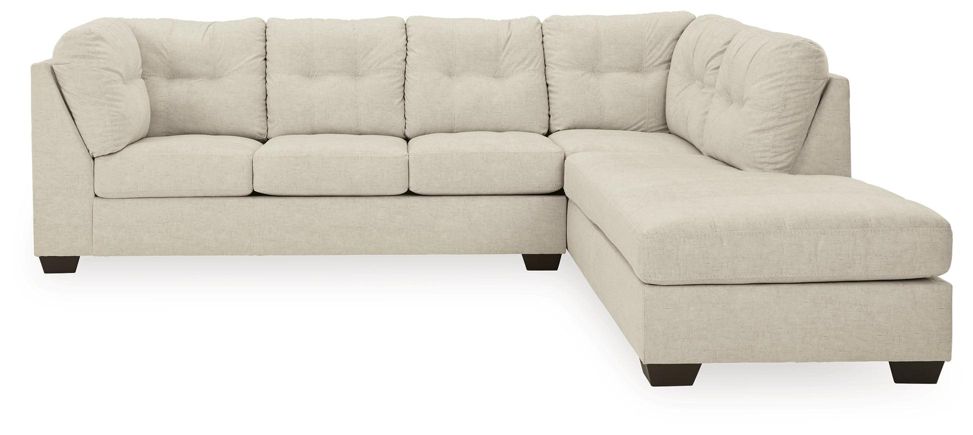 Bradenton Furniture Outlet - Ashley Furniture - Falkirk Sectional - LAF 2-Piece Sectional with Chaise / Parchment - 80806S2