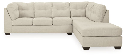 Bradenton Furniture Outlet - Ashley Furniture - Falkirk Sectional - LAF 2-Piece Sectional with Chaise / Parchment - 80806S2