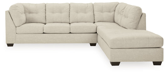 Bradenton Furniture Outlet - Ashley Furniture - Falkirk Sectional - LAF 2-Piece Sectional with Chaise / Parchment - 80806S2