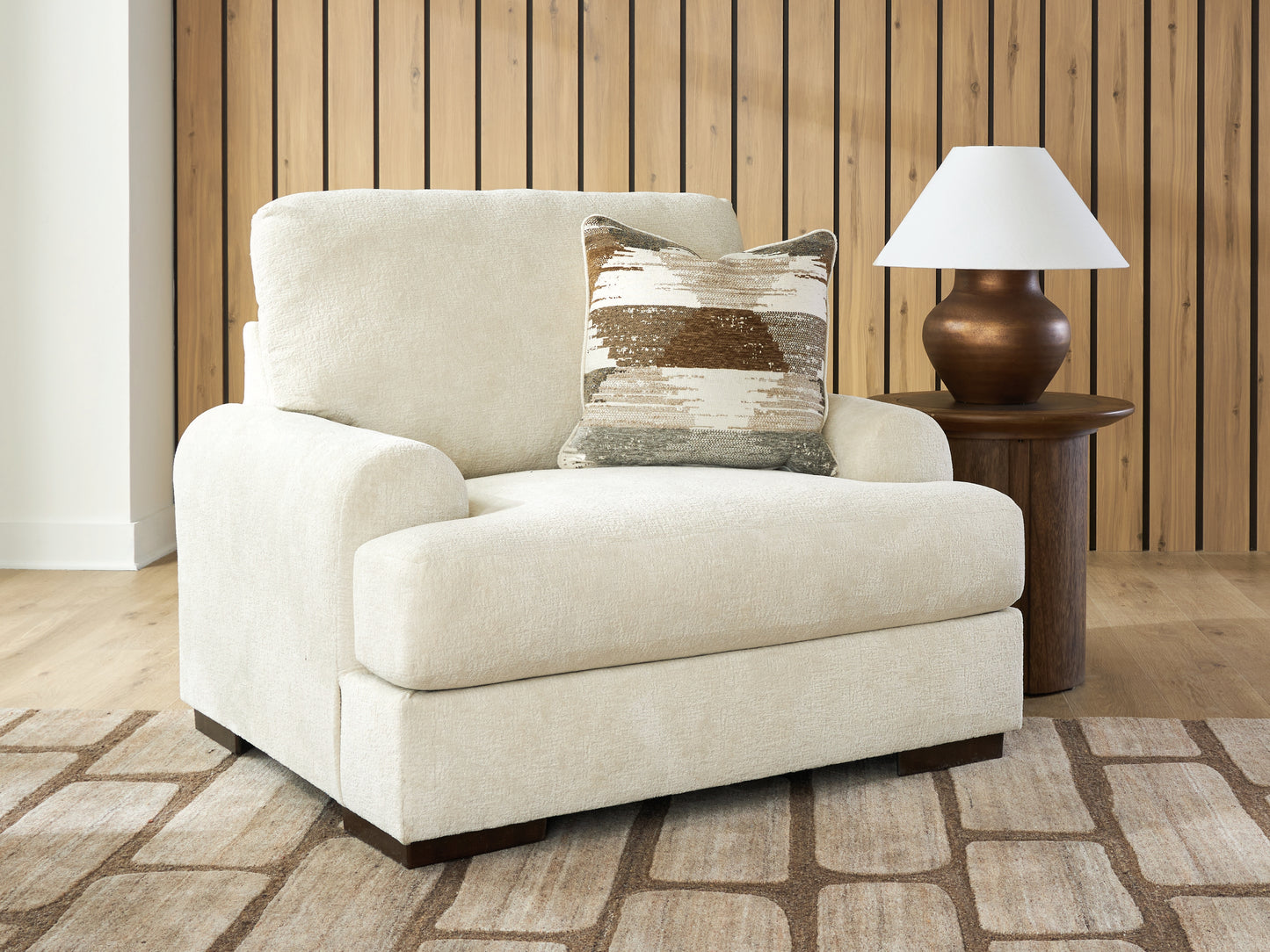 Bradenton Furniture Outlet - Ashley Furniture - Jayne Park Living Room - Chair and a Half / Sand - PC8150623