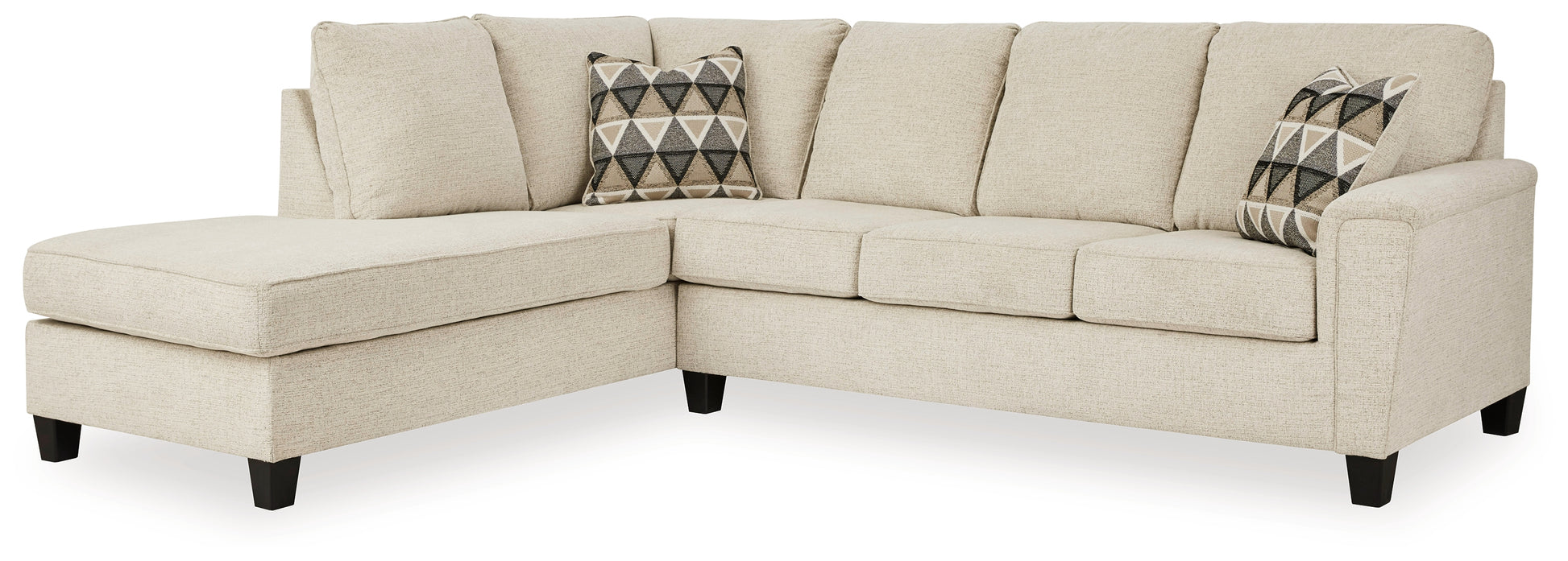 Bradenton Furniture Outlet - Ashley Furniture - Abinger Sectional - RAF 2-Piece Sleeper Sectional with Chaise / Natural - 83904S3