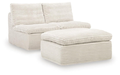 Bradenton Furniture Outlet - Ashley Furniture - Fannin Sectional - 2 Armless Chairs w/Otto (3/CN) - PC8430431