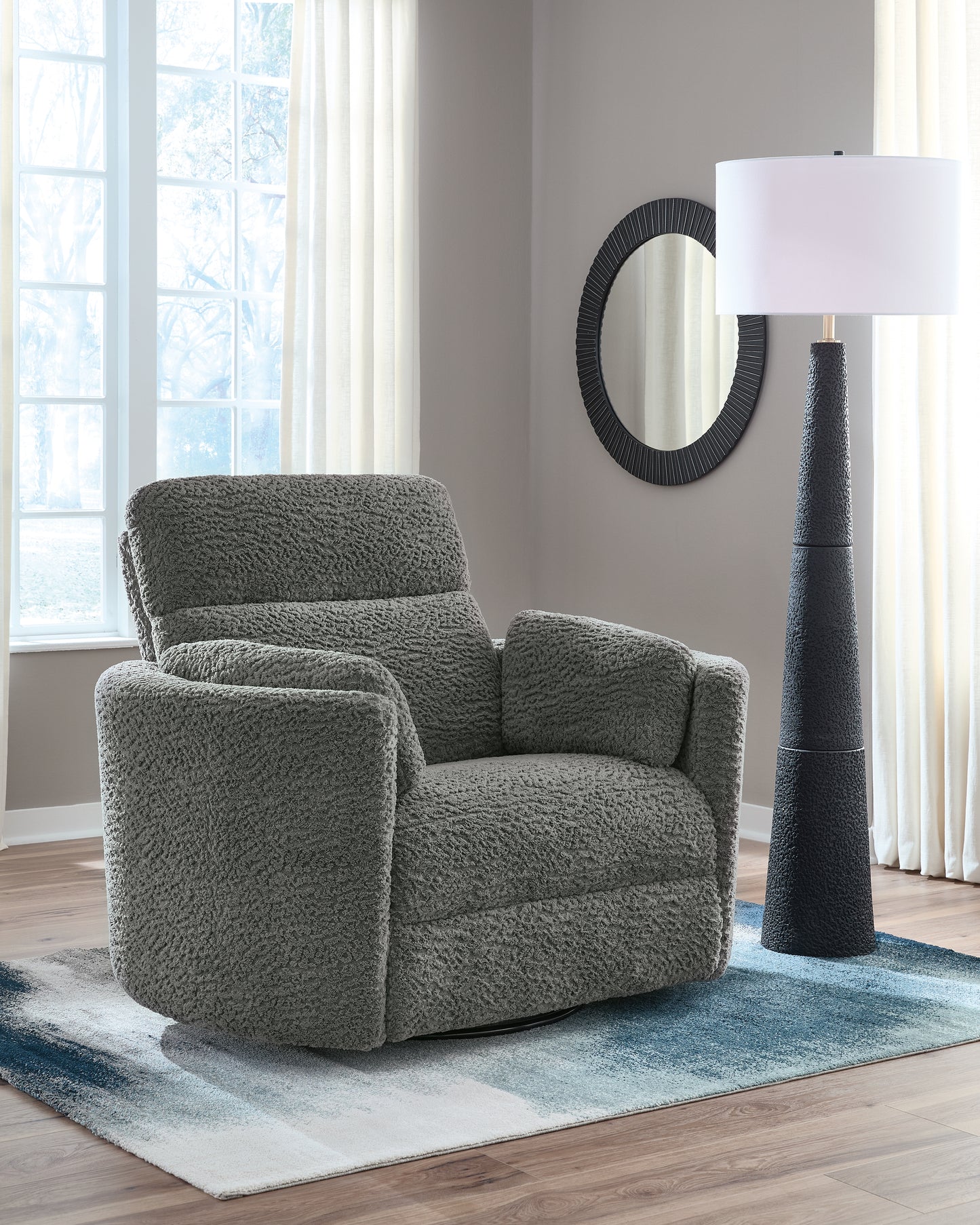 Bradenton Furniture Outlet - Ashley Furniture - Gosaldo Living Room - Swivel Glider Power Recliner / Lead - PC8630495