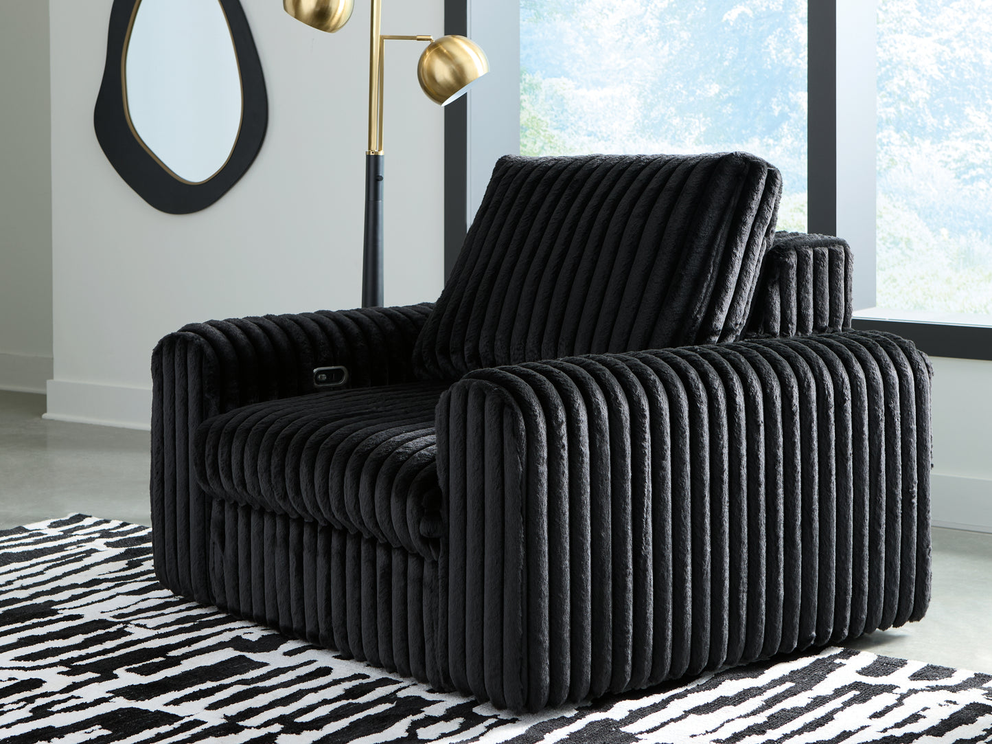 Bradenton Furniture Outlet - Ashley Furniture - HamlinBay Living Room - Power Gliding Chaise / Onyx - PC8680315P