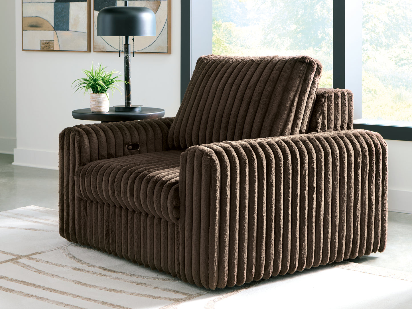 Bradenton Furniture Outlet - Ashley Furniture - HamlinBay Living Room - Power Gliding Chaise / Chocolate - PC8680415P