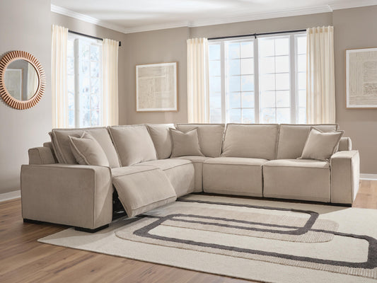 Bradenton Furniture Outlet - Ashley Furniture - Carceri Sectional - 5-Piece Power Sectional Reclining Sofa - 87003S4