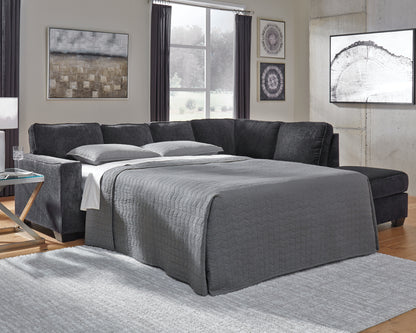 Bradenton Furniture Outlet - Ashley Furniture - Altari Sectional - 2-Piece Sleeper Sectional with Chaise / Slate - 87213S3