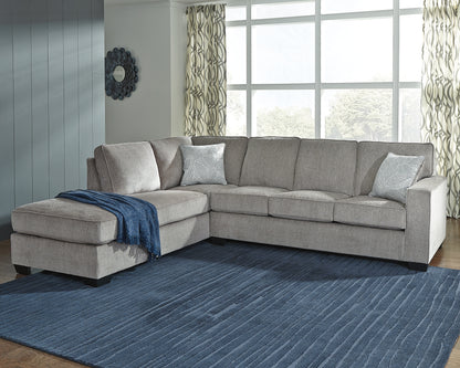 Bradenton Furniture Outlet - Ashley Furniture - Altari Sectional - RAF 2-Piece Sectional with Chaise / Alloy - 87214S1