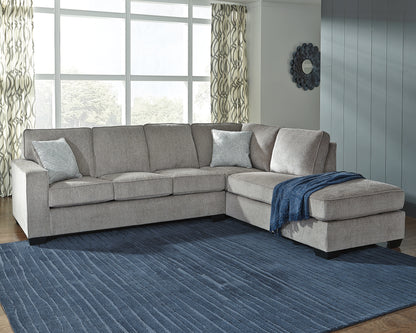 Bradenton Furniture Outlet - Ashley Furniture - Altari Sectional - LAF 2-Piece Sectional with Chaise / Alloy - 87214S2