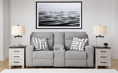 Bradenton Furniture Outlet - Ashley Furniture - Biscoe Living Room - PWR Recliner/ADJ Headrest / Pewter - 9050313