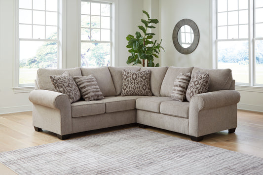 Bradenton Furniture Outlet - Ashley Furniture - Claireah Sectional - RAF 3-Piece Sectional / Umber - 90603S4